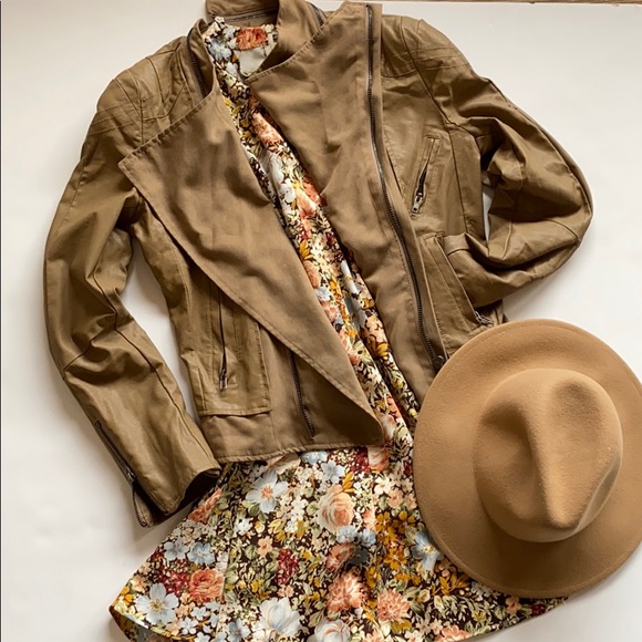 Faux leather jacket